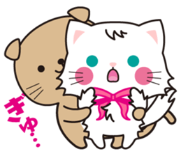 Funny facial cat and boon buddies sticker #15867948