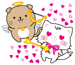 Funny facial cat and boon buddies sticker #15867949