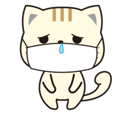 Funny facial cat and boon buddies sticker #15867950