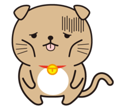 Funny facial cat and boon buddies sticker #15867952