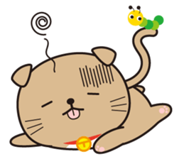 Funny facial cat and boon buddies sticker #15867953