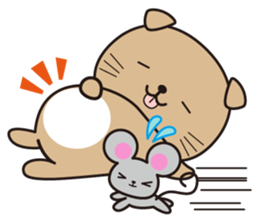 Funny facial cat and boon buddies sticker #15867955