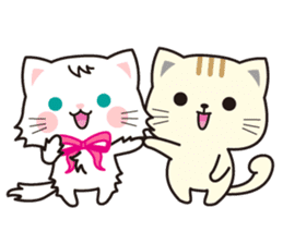 Funny facial cat and boon buddies sticker #15867960