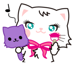 Funny facial cat and boon buddies sticker #15867961