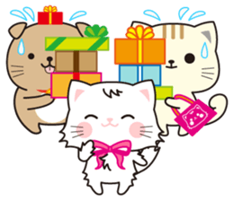 Funny facial cat and boon buddies sticker #15867962