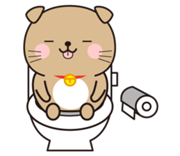 Funny facial cat and boon buddies sticker #15867967