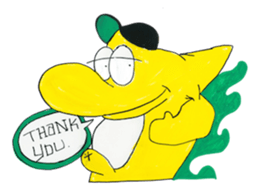 Yellow Geek Dolphin sticker #15868053
