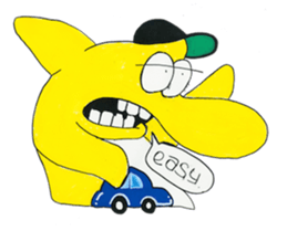 Yellow Geek Dolphin sticker #15868062