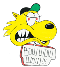 Yellow Geek Dolphin sticker #15868064