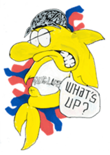 Yellow Geek Dolphin sticker #15868067