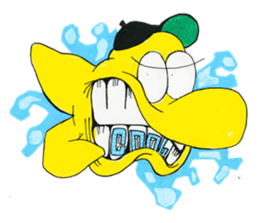 Yellow Geek Dolphin sticker #15868068