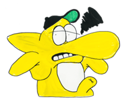 Yellow Geek Dolphin sticker #15868071