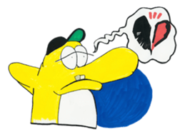 Yellow Geek Dolphin sticker #15868072