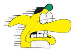 Yellow Geek Dolphin sticker #15868073