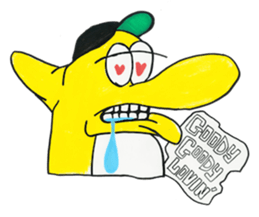 Yellow Geek Dolphin sticker #15868074