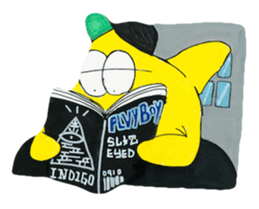 Yellow Geek Dolphin sticker #15868075