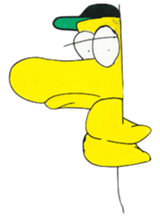 Yellow Geek Dolphin sticker #15868077