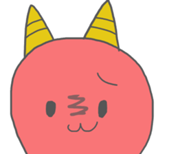 JAPANESE ONI CAT sticker #15868650