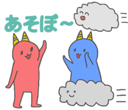 JAPANESE ONI CAT sticker #15868654