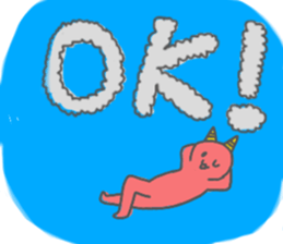 JAPANESE ONI CAT sticker #15868661