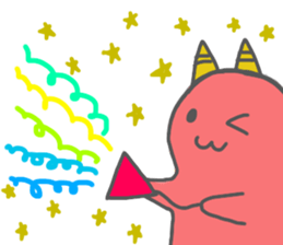 JAPANESE ONI CAT sticker #15868663