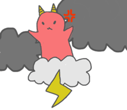 JAPANESE ONI CAT sticker #15868664