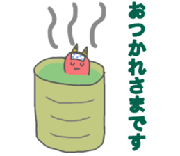 JAPANESE ONI CAT sticker #15868668