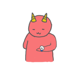 JAPANESE ONI CAT sticker #15868669