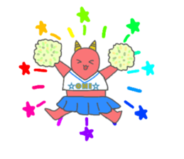 JAPANESE ONI CAT sticker #15868672