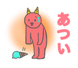 JAPANESE ONI CAT sticker #15868680