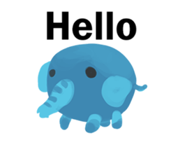 Very cute Little elephant-PoPoBi sticker #15868746