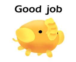 Very cute Little elephant-PoPoBi sticker #15868748