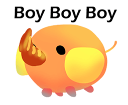 Very cute Little elephant-PoPoBi sticker #15868754