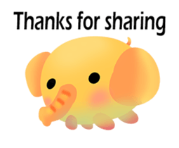 Very cute Little elephant-PoPoBi sticker #15868760