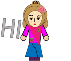 Pretty girl's life sticker #15868821