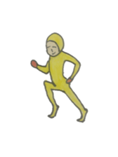 yellow tighs man sticker #15869163