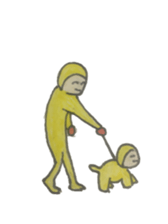 yellow tighs man sticker #15869164