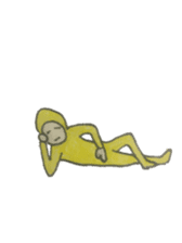 yellow tighs man sticker #15869167