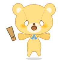 Fluffy teddy bear MOCO sticker #15869197