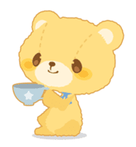 Fluffy teddy bear MOCO sticker #15869202