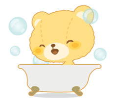Fluffy teddy bear MOCO sticker #15869204