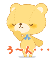 Fluffy teddy bear MOCO sticker #15869207