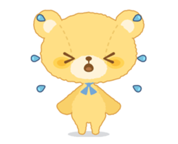 Fluffy teddy bear MOCO sticker #15869208