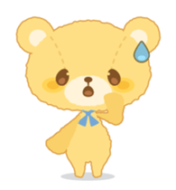 Fluffy teddy bear MOCO sticker #15869209
