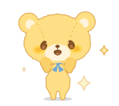 Fluffy teddy bear MOCO sticker #15869210