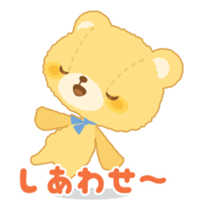 Fluffy teddy bear MOCO sticker #15869216