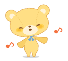 Fluffy teddy bear MOCO sticker #15869217