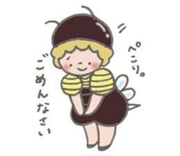 Honeybee's boy and Ladybird's girl sticker #15869322