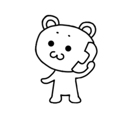 fuwafuwa maro-kuma sticker #15869802