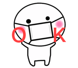 The person who wore a mask sticker #15870170